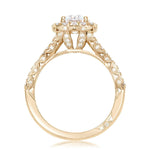 Round Bloom Engagement Ring