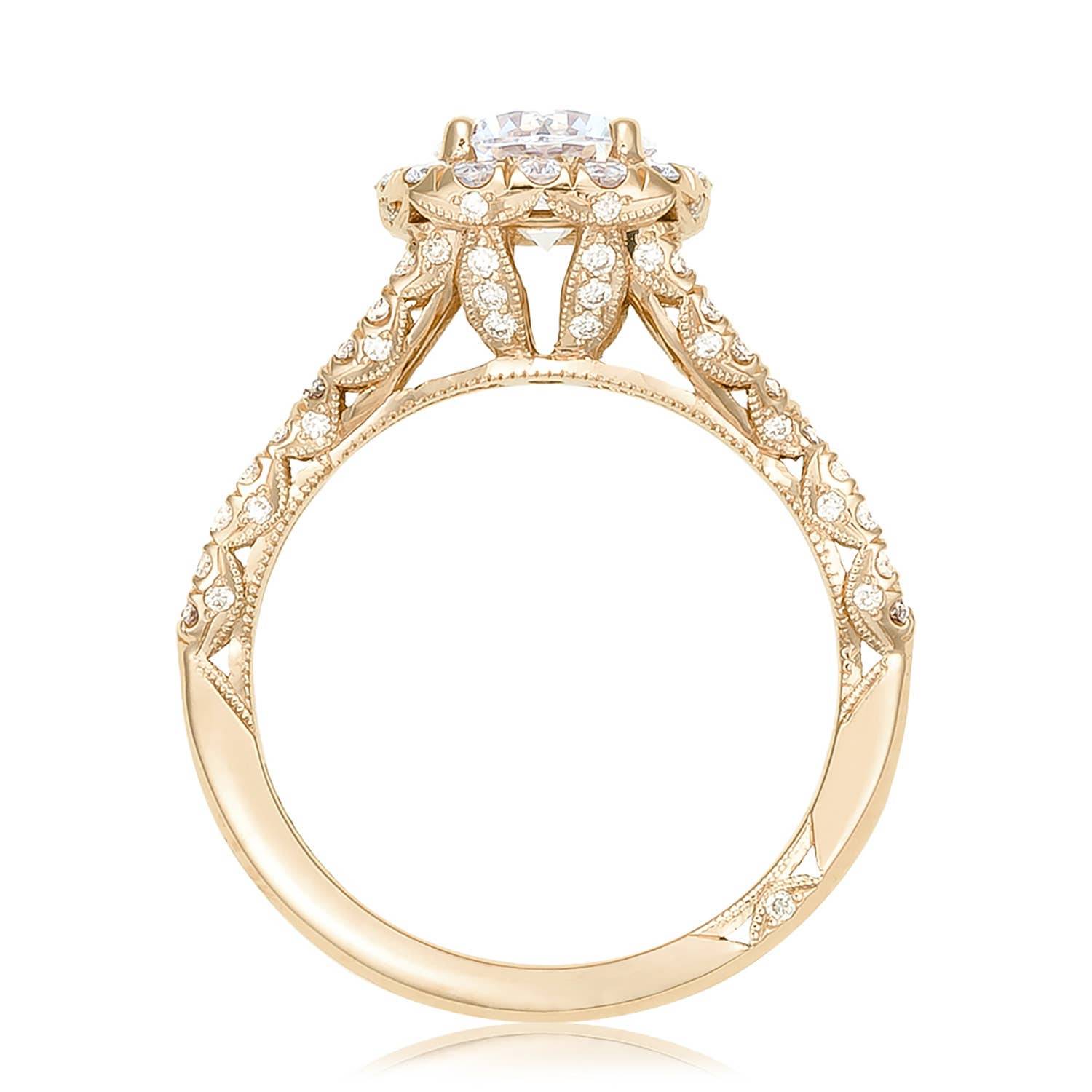 Round Bloom Engagement Ring