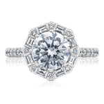 Round Bloom Engagement Ring