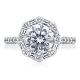 Round Bloom Engagement Ring