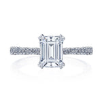 Emerald Solitaire Engagement Ring