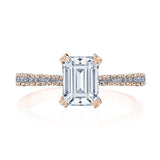 Emerald Solitaire Engagement Ring