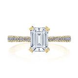 Emerald Solitaire Engagement Ring