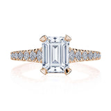 Emerald Solitaire Engagement Ring