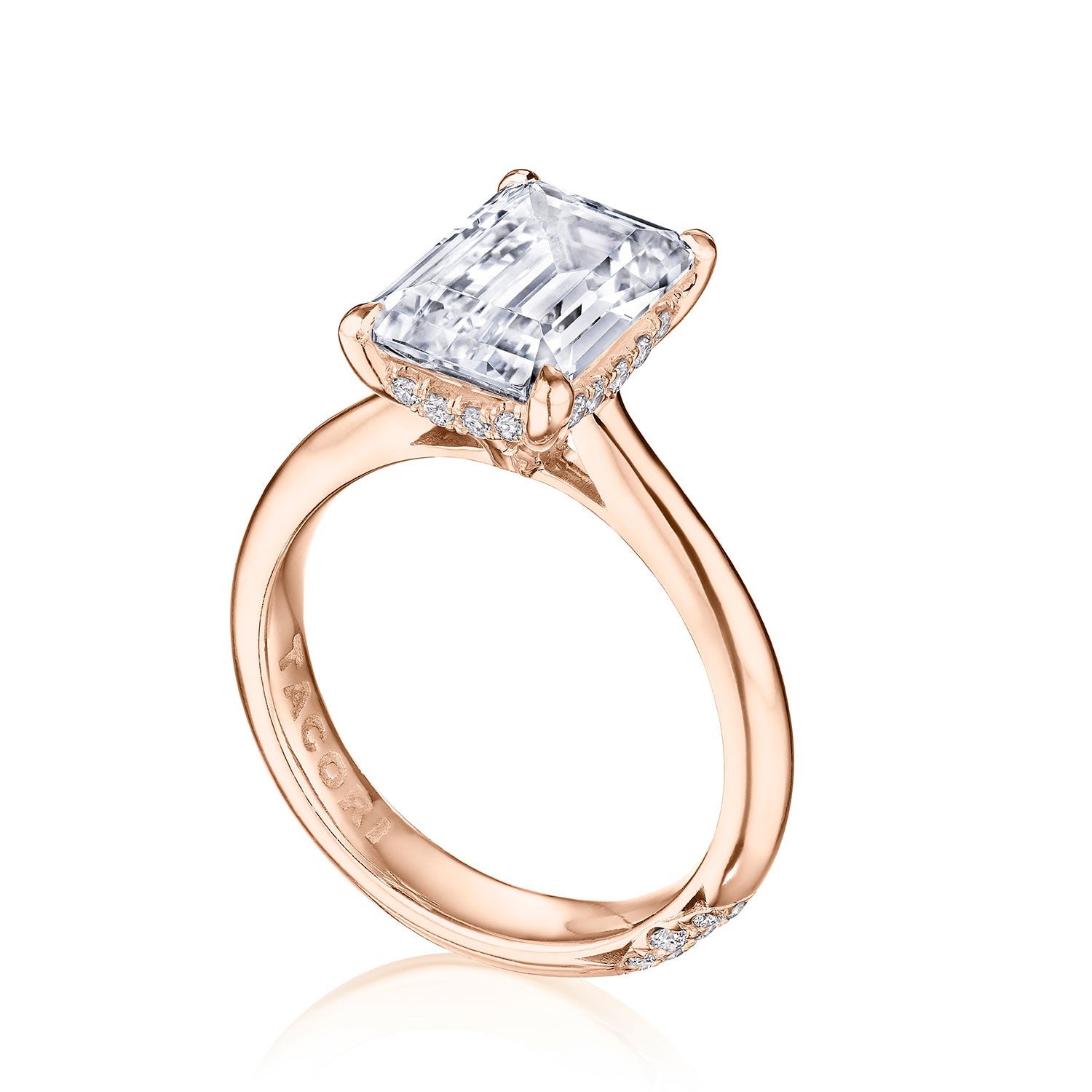 Emerald Solitaire Engagement Ring