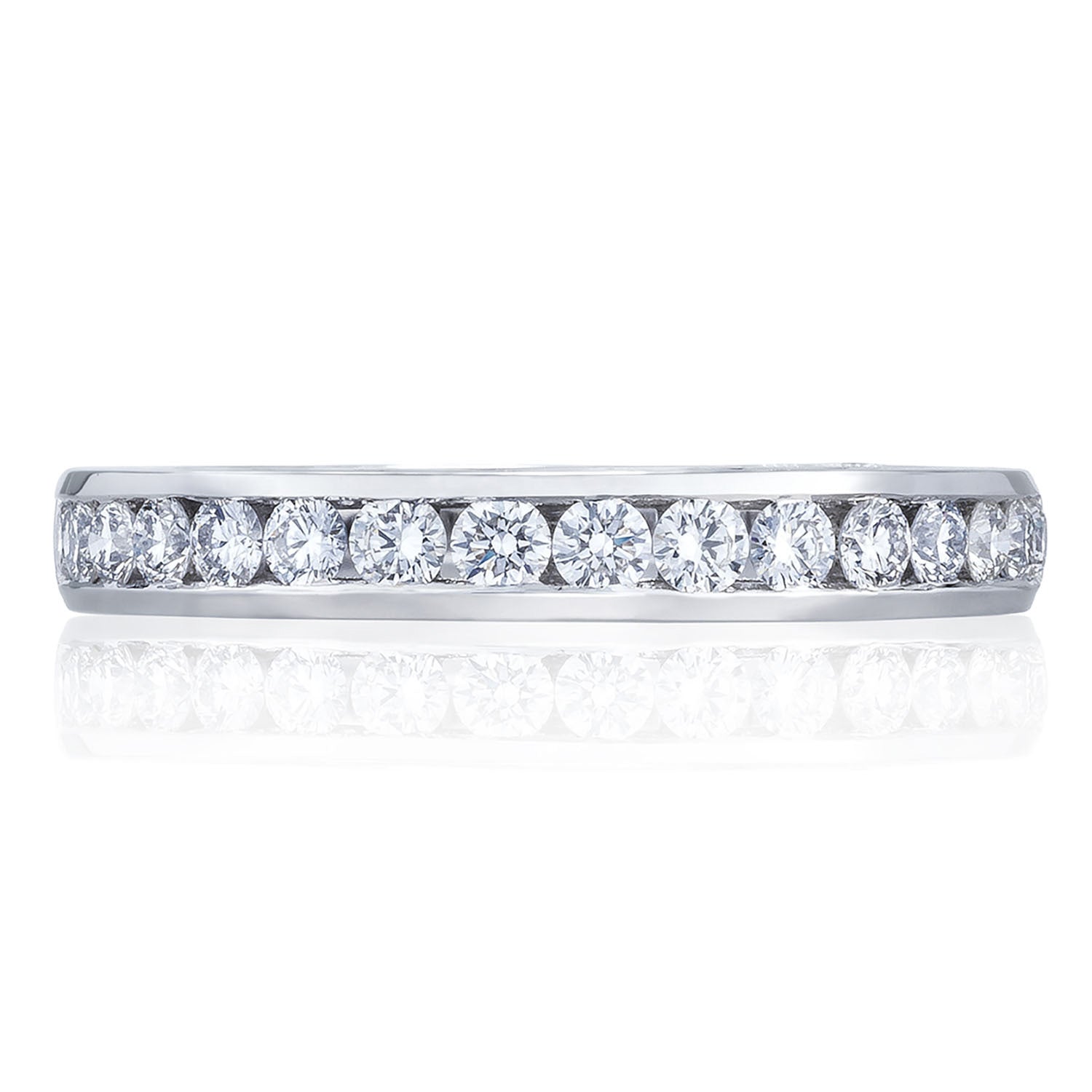 Channel Set Wedding Band