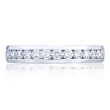 Channel Set Wedding Band