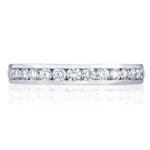 Channel Set Wedding Band