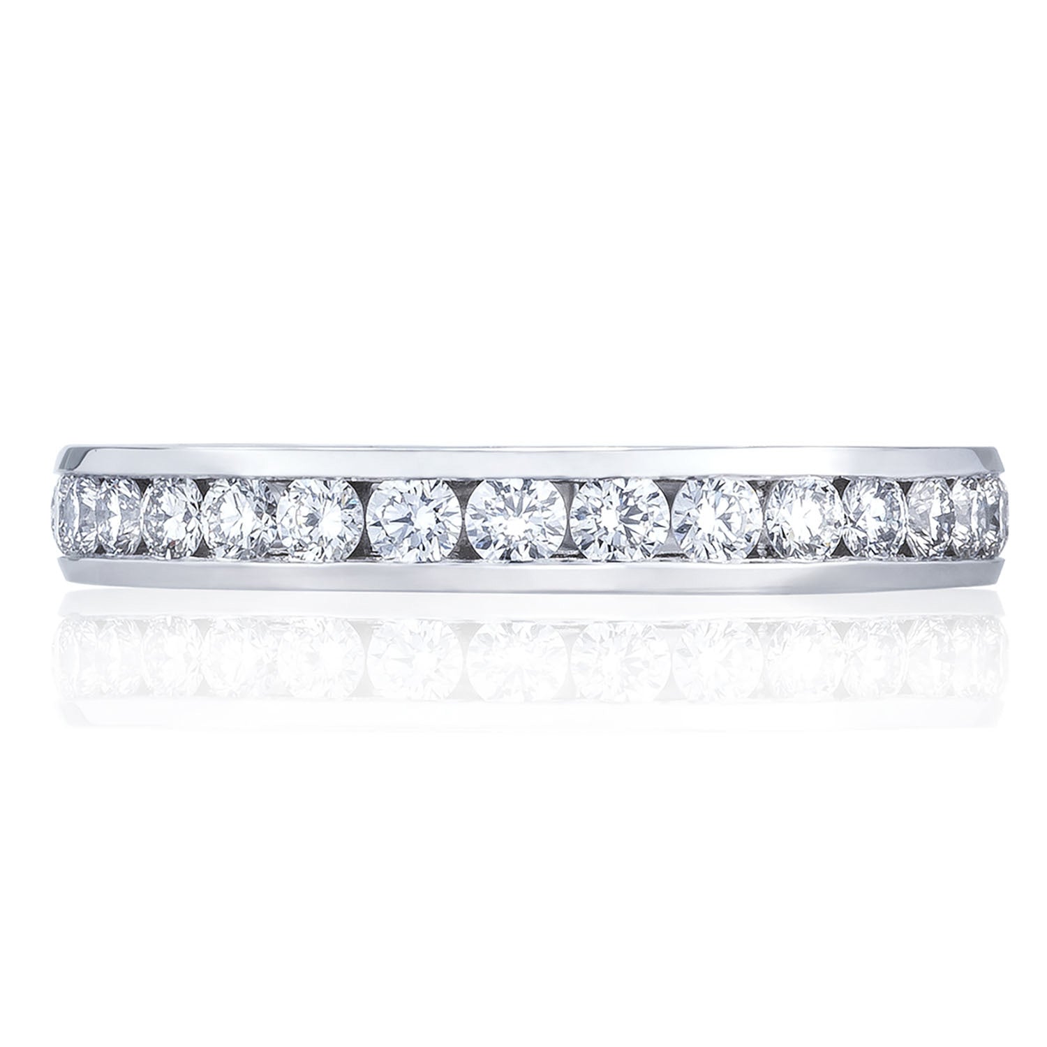Channel Set Wedding Band