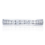 Channel Set Wedding Band