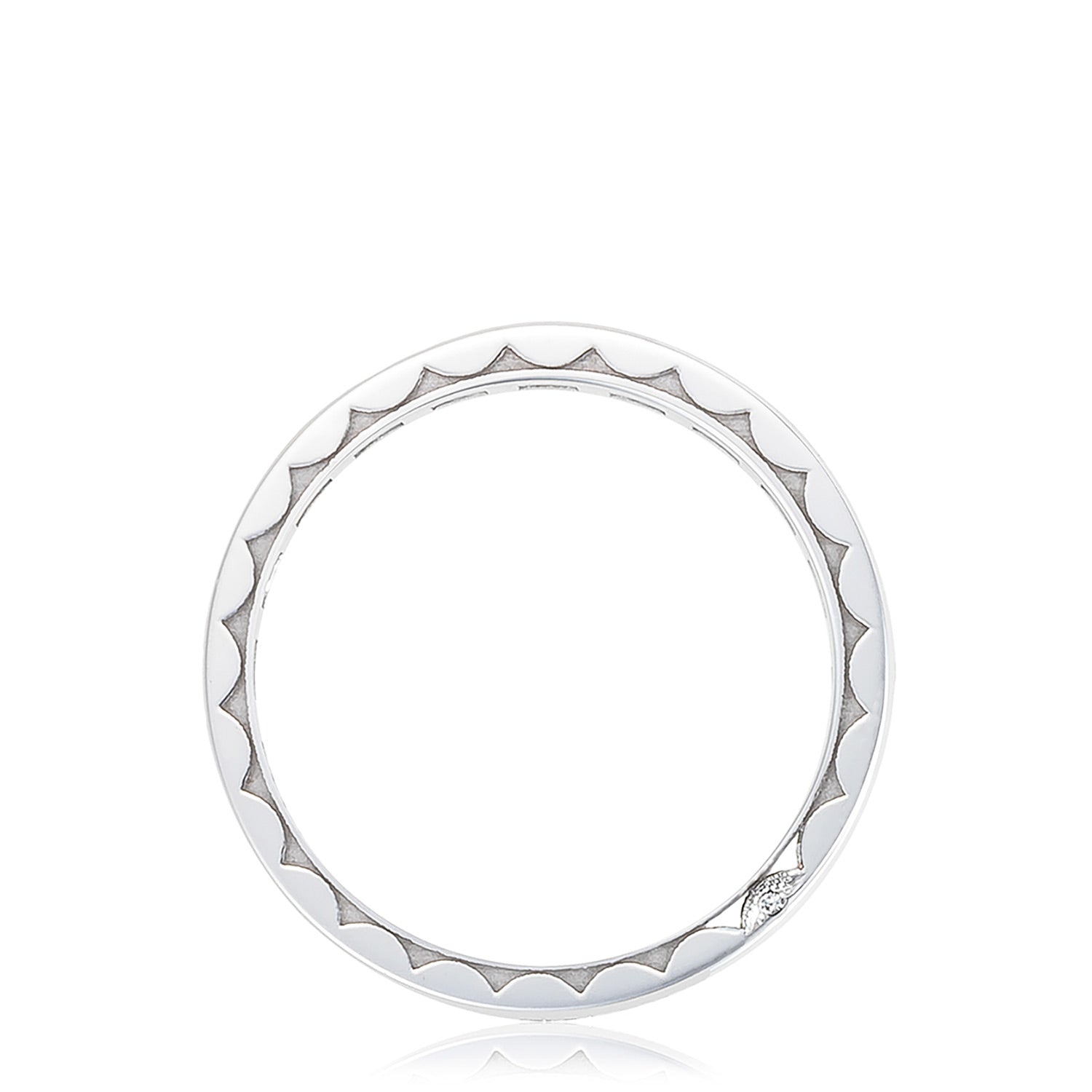 Channel Set Wedding Band