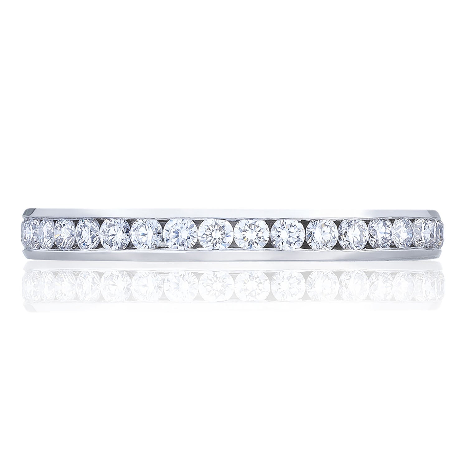 Channel Set Wedding Band