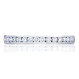 Channel Set Wedding Band