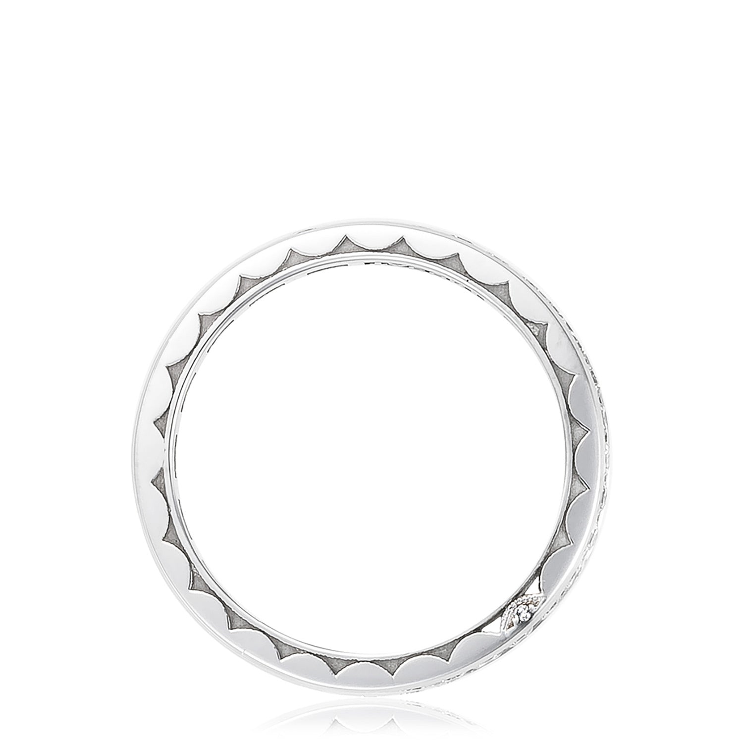 Channel Set Wedding Band
