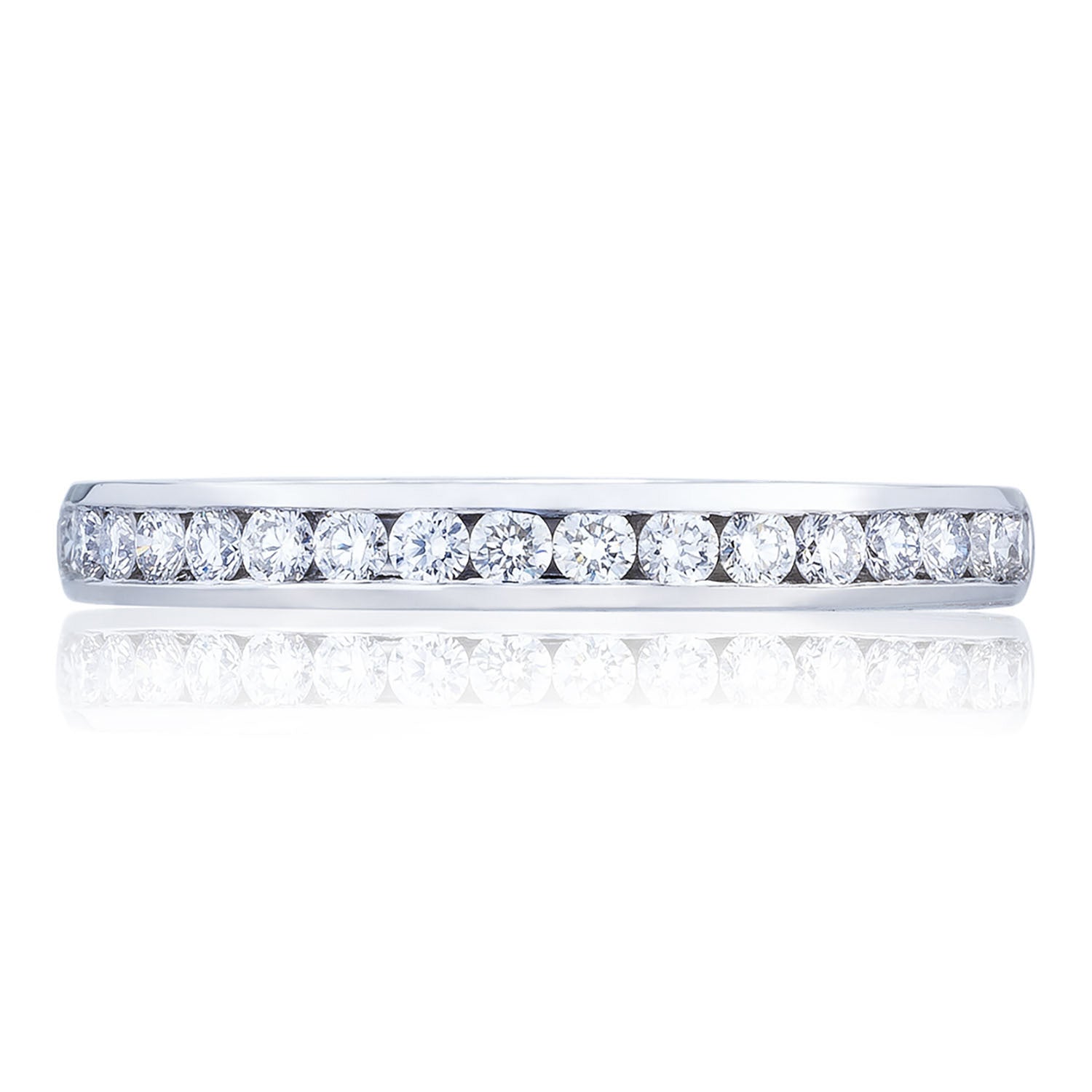 Channel Set Wedding Band