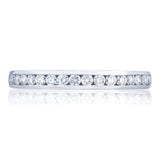 Channel Set Wedding Band