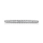 French Pavé Diamond Wedding Band
