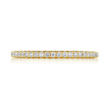 French Pavé Diamond Wedding Band
