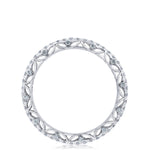 French Pavé Diamond Wedding Band
