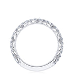 French Pavé Diamond Wedding Band
