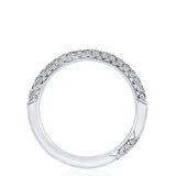 Triple Row Pavé Wedding Band