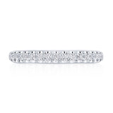 Single Row Pavé Wedding Band
