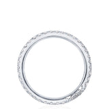 Single Row Pavé Wedding Band