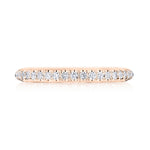 Single Row Pavé Wedding Band