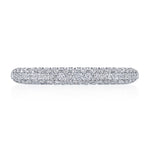 Triple Row Pavé Wedding Band