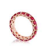 Round Ruby Eternity Band