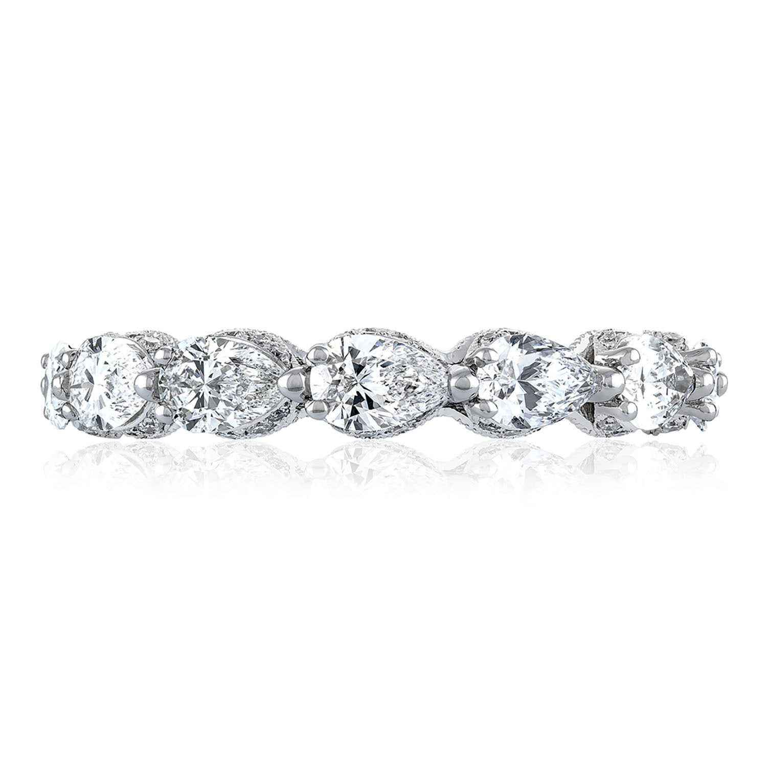 Pear Cut Diamond Eternity Band
