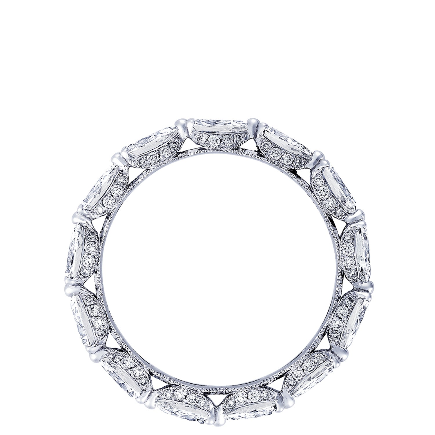 Pear Cut Diamond Eternity Band