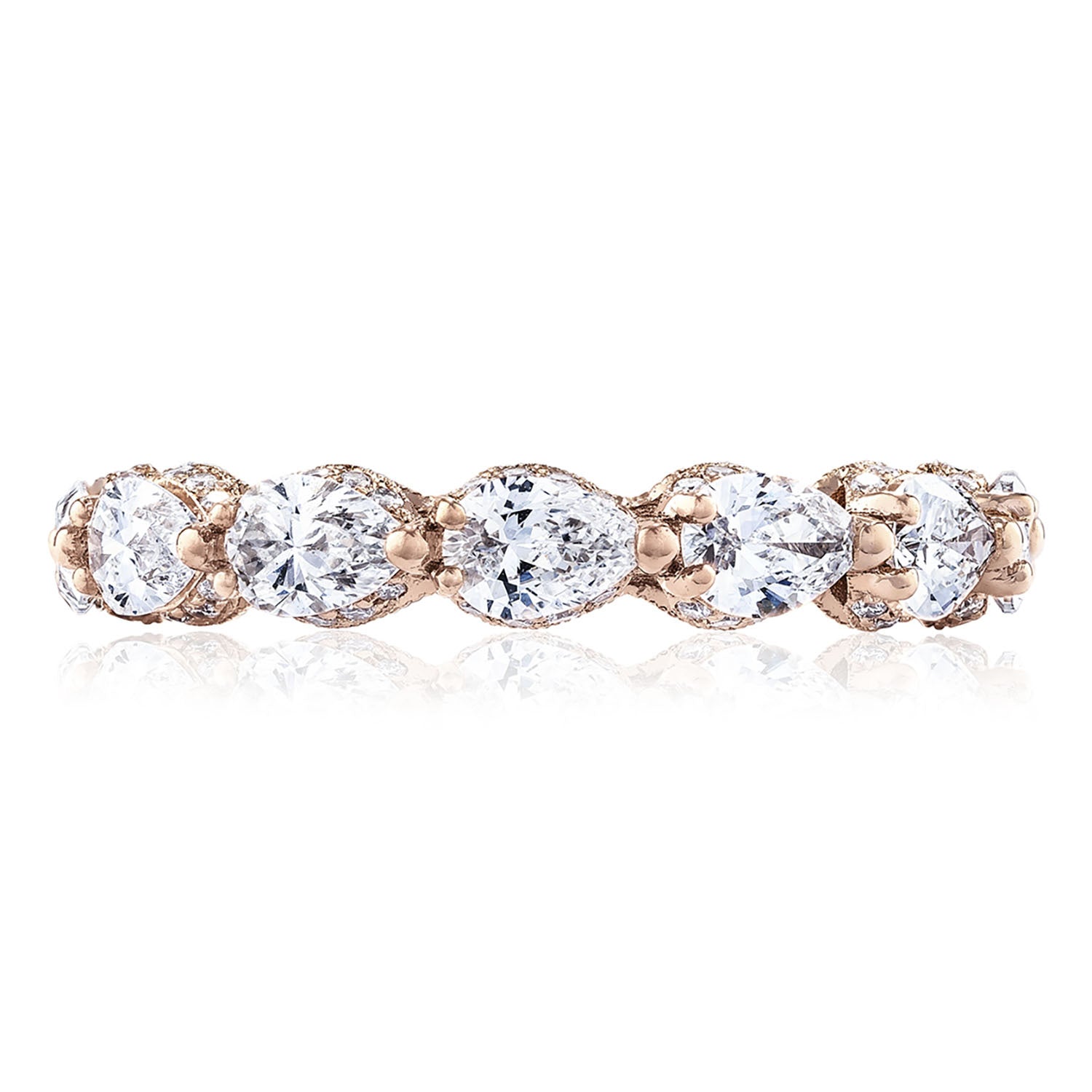 Pear Cut Diamond Eternity Band