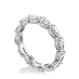 Pear Cut Diamond Eternity Band