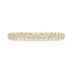 Single Row Pavé Wedding Band