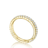 Single Row Pavé Wedding Band