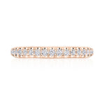 Single Row Pavé Wedding Band