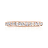 Single Row Pavé Wedding Band