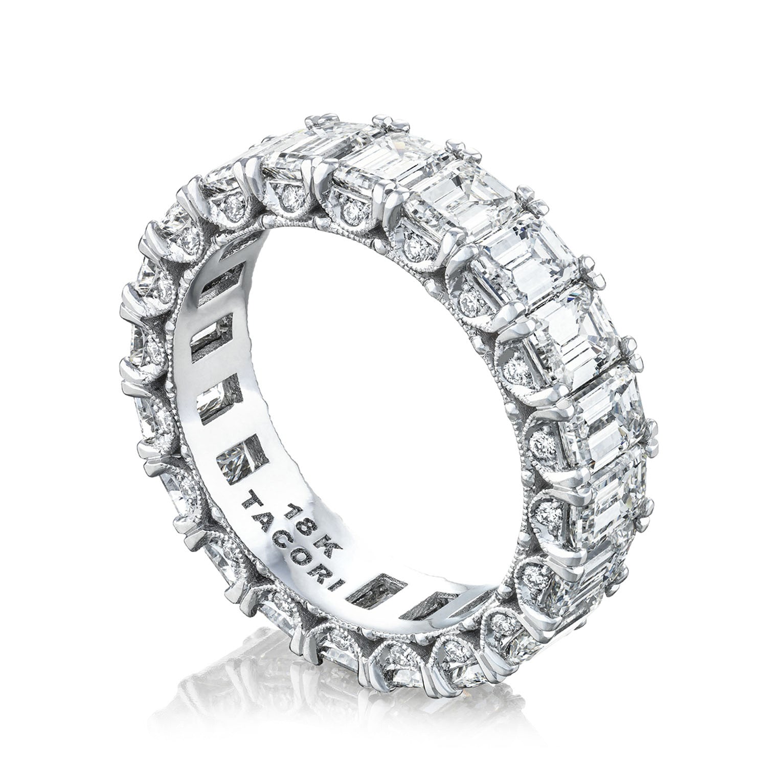 Emerald Cut Diamond Eternity Band