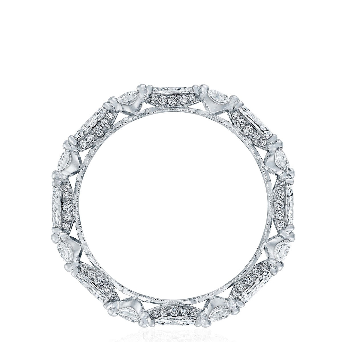 Marquise and Round Diamond Eternity Band