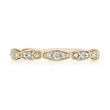 Marquise Design Wedding Band with Diamond