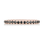 String of Black Diamonds Ring