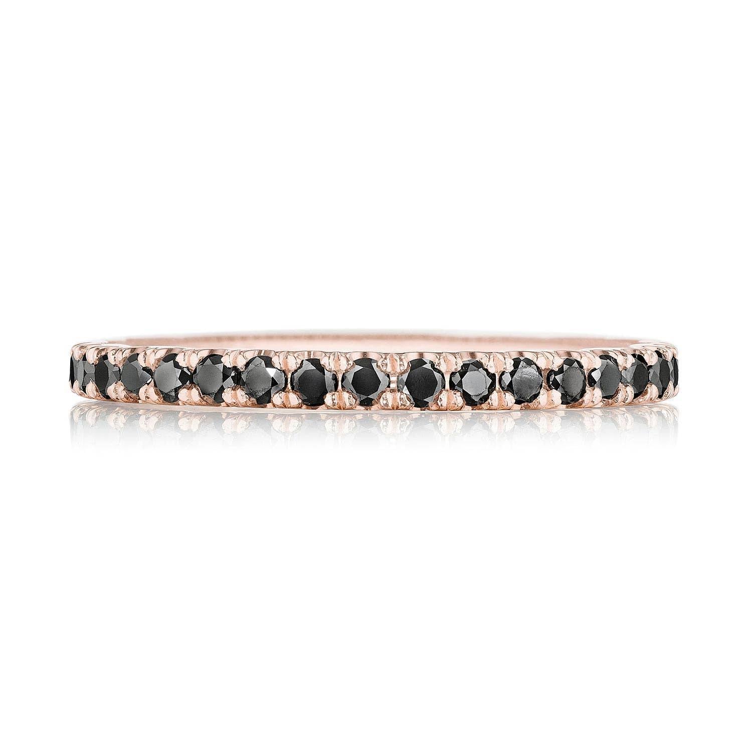 String of Black Diamonds Ring