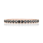 String of Black Diamonds Ring