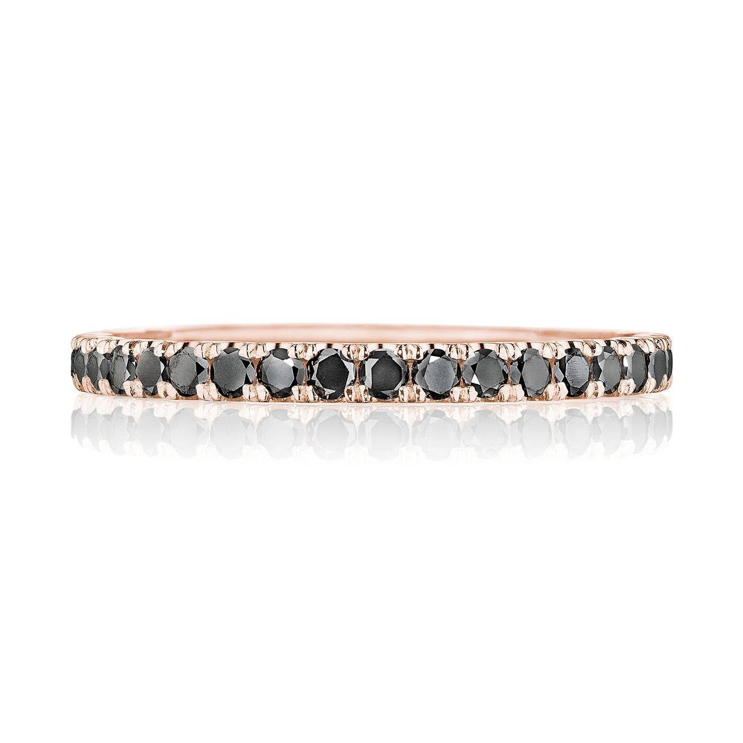 String of Black Diamonds Ring
