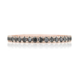 String of Black Diamonds Ring