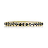 String of Black Diamonds Ring