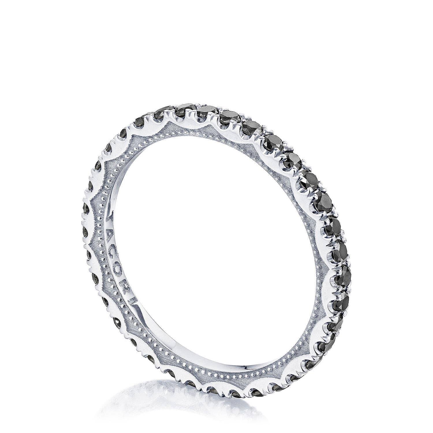 String of Black Diamonds Ring
