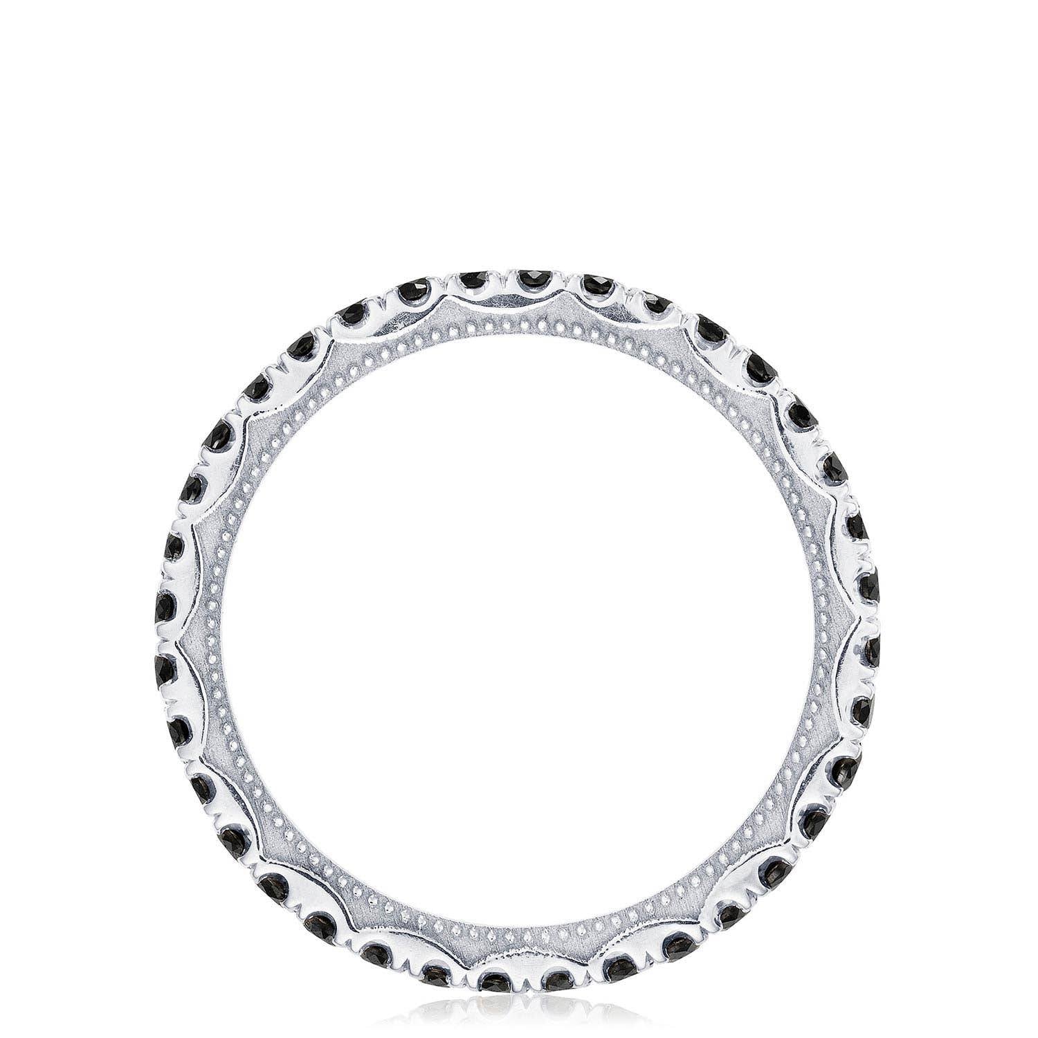 String of Black Diamonds Ring