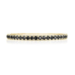 String of Black Diamonds Ring